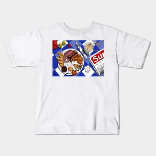 Fry Up - British Cuisine Kids T-Shirt